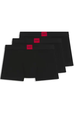 Three-pack of trunks in stretch cotton