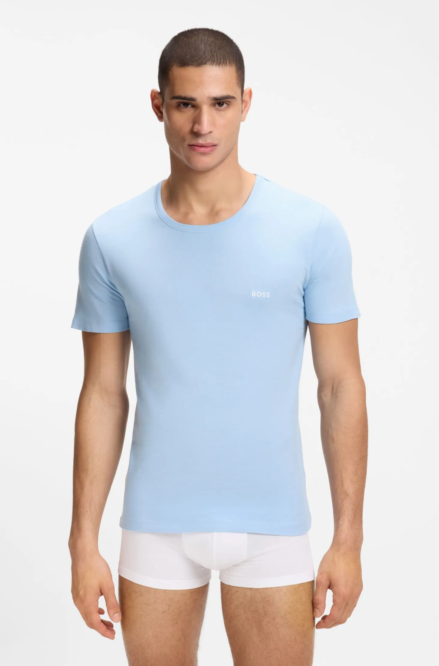 Three-pack of underwear T-shirts in cotton