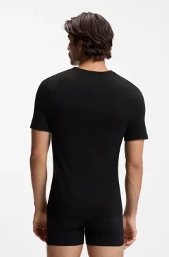 Three-pack of V-neck underwear T-shirts in cotton