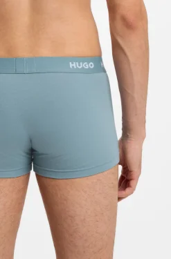Three-pack trunks with jacquard logo waistband