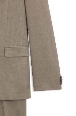 Three-piece extra-slim-fit suit in stretch dobby