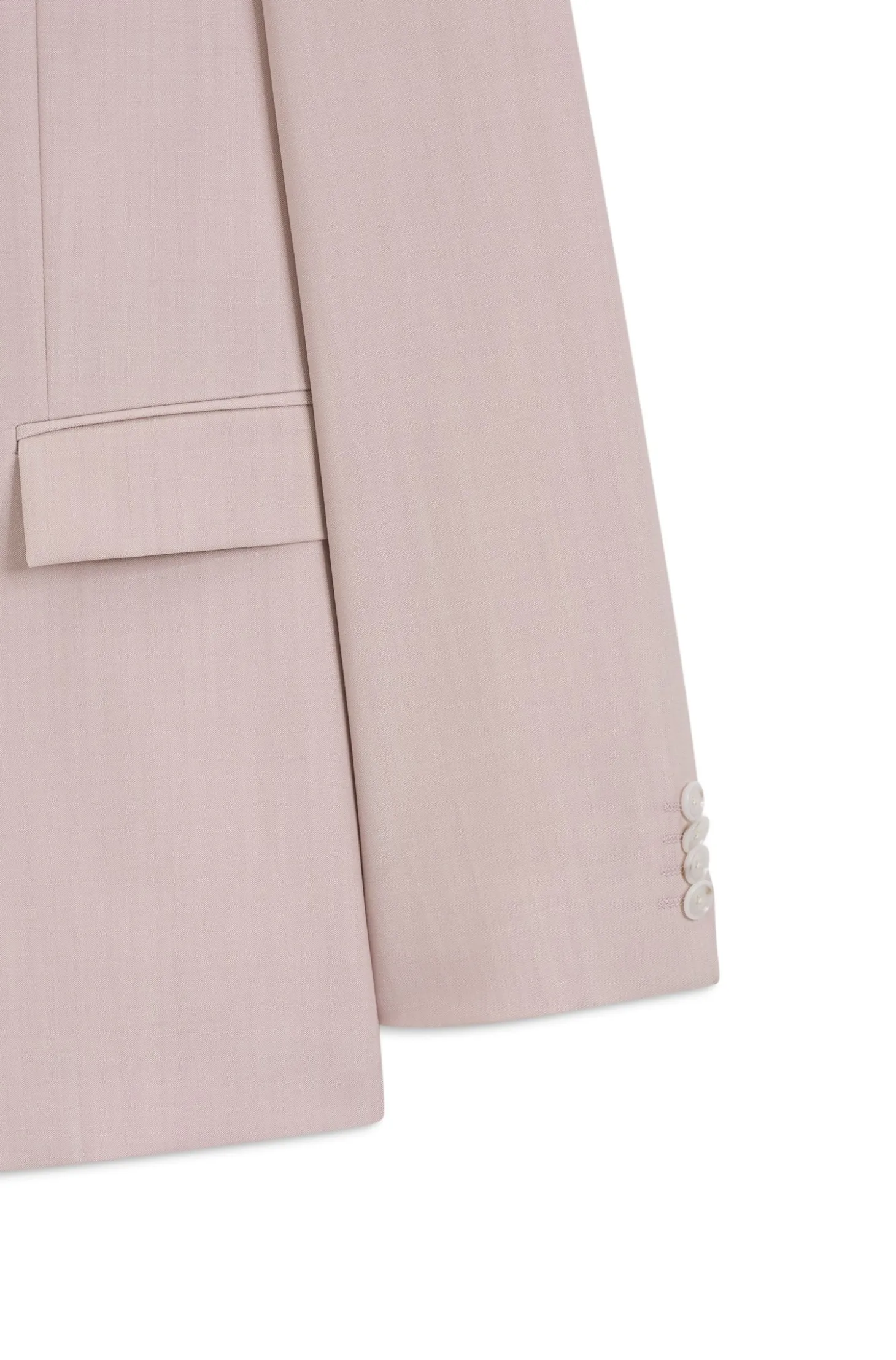 Three-piece slim-fit suit in virgin wool