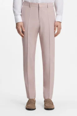 Three-piece slim-fit suit in virgin wool