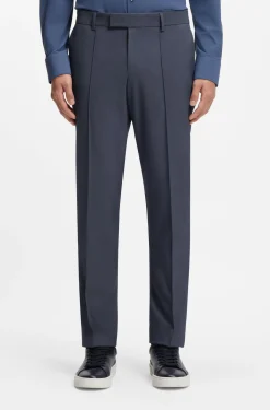 Three-piece slim-fit suit with zip-up waistcoat