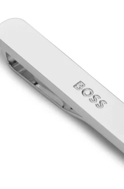 Tie clip with engraved logo