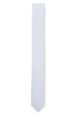 Tie in cotton and linen