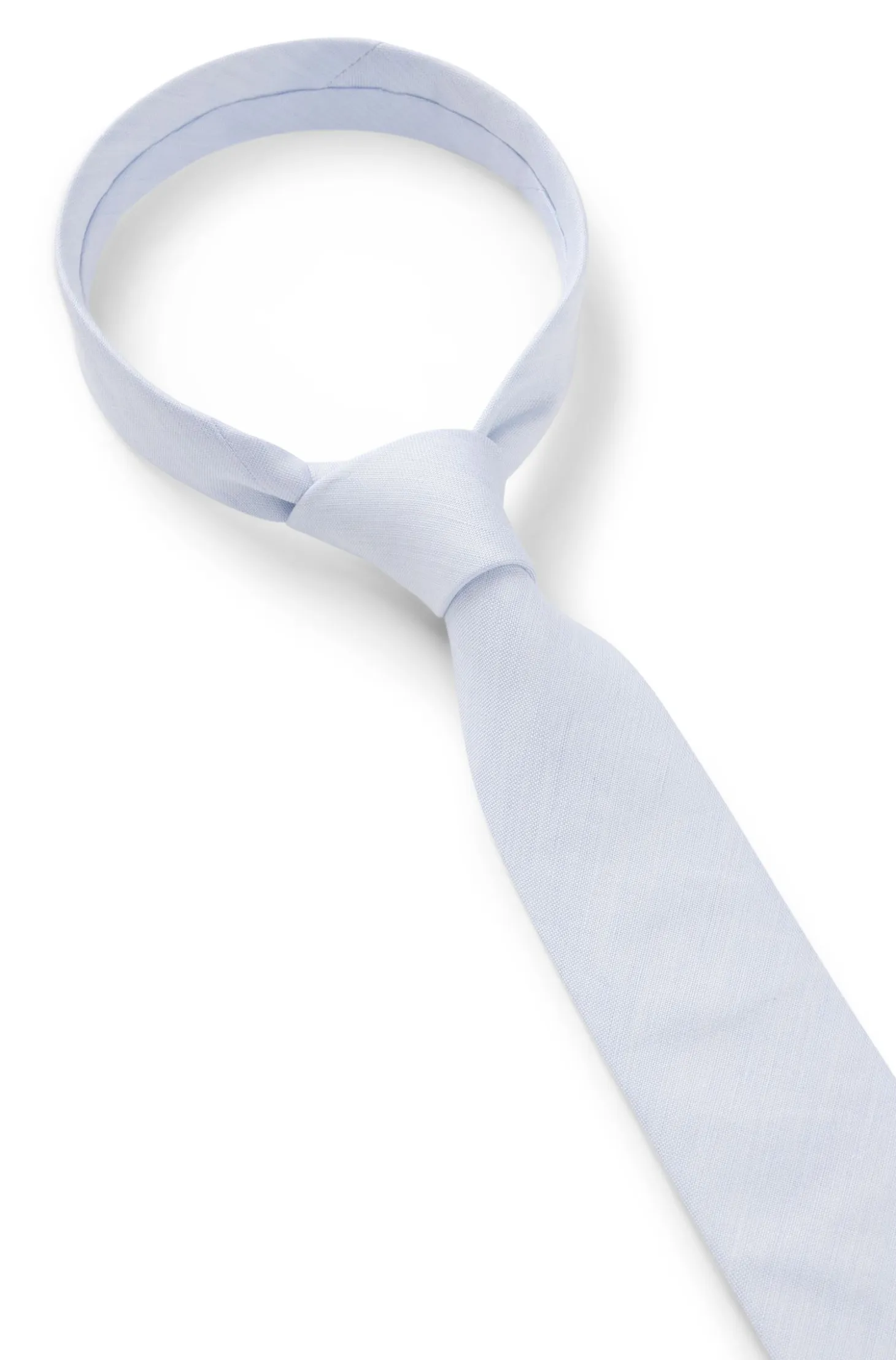 Tie in cotton and linen