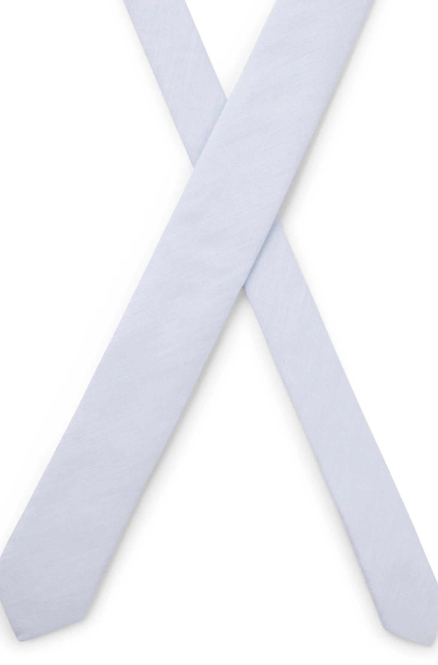 Tie in cotton and linen