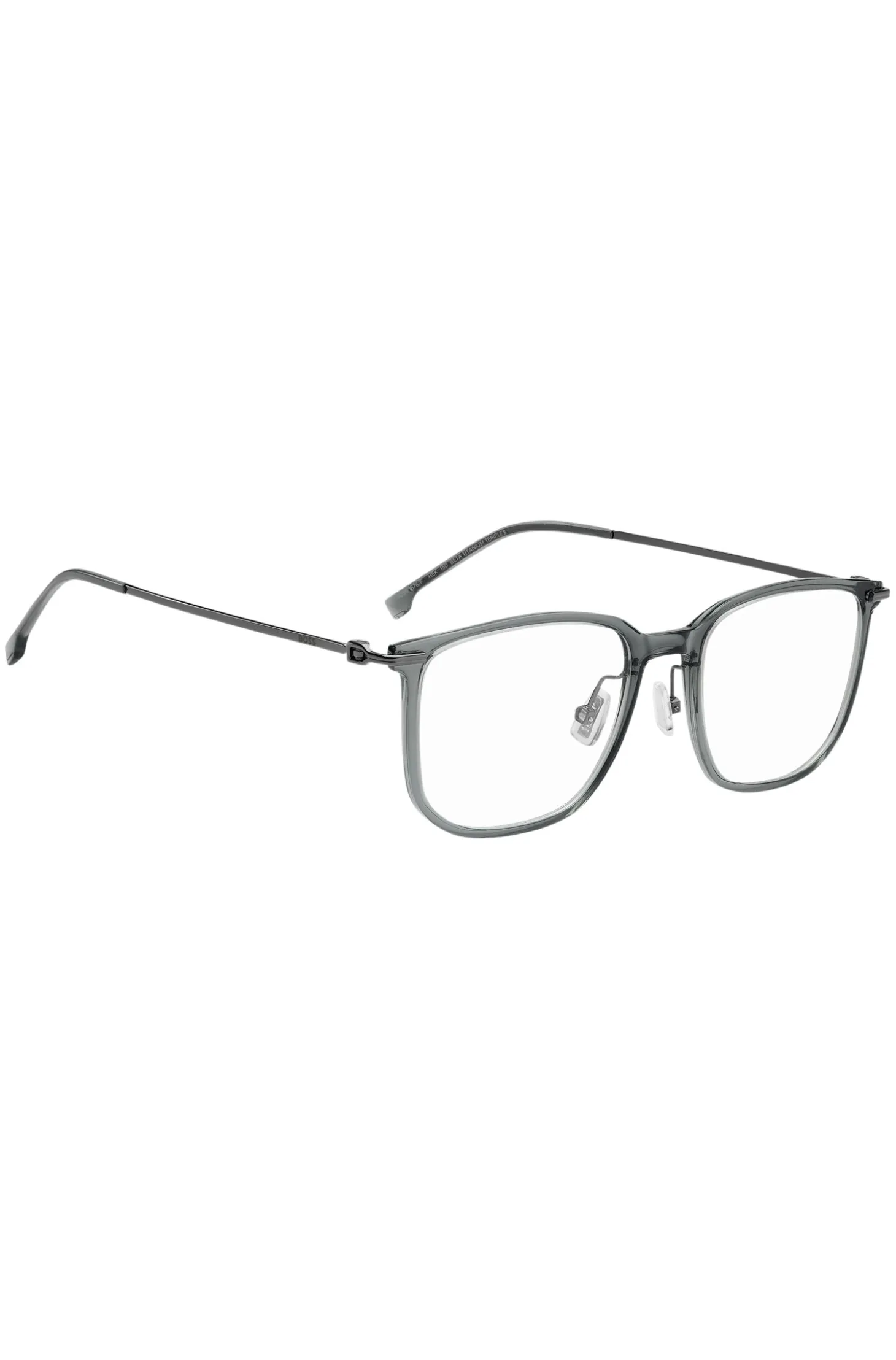 Titanium optical frames with lasered logo