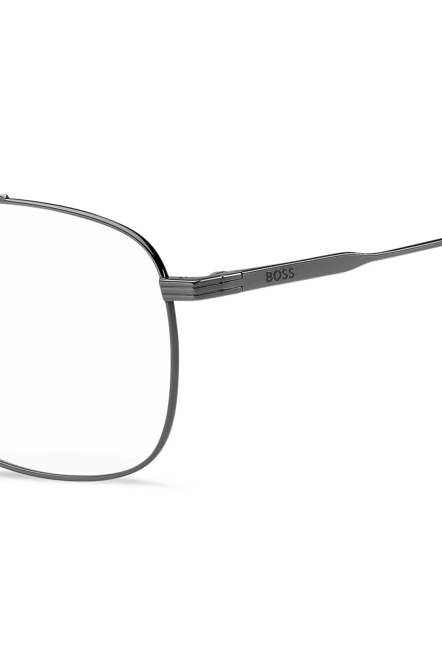 Titanium optical frames with double bridge