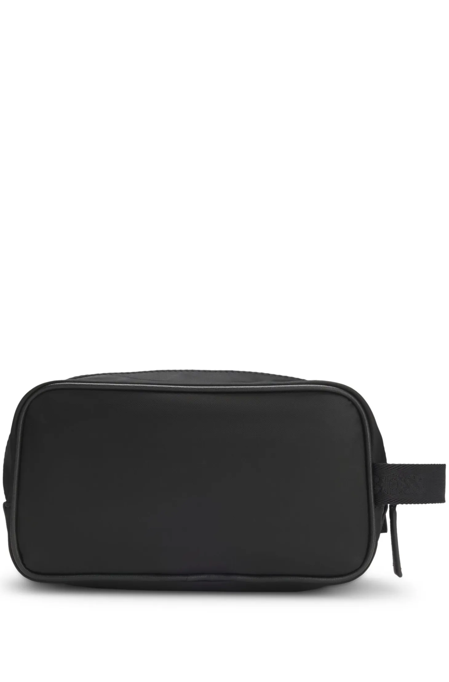 Toiletry case in structured twill with logo