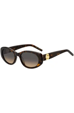 Tortoiseshell-acetate sunglasses with Double B monogram