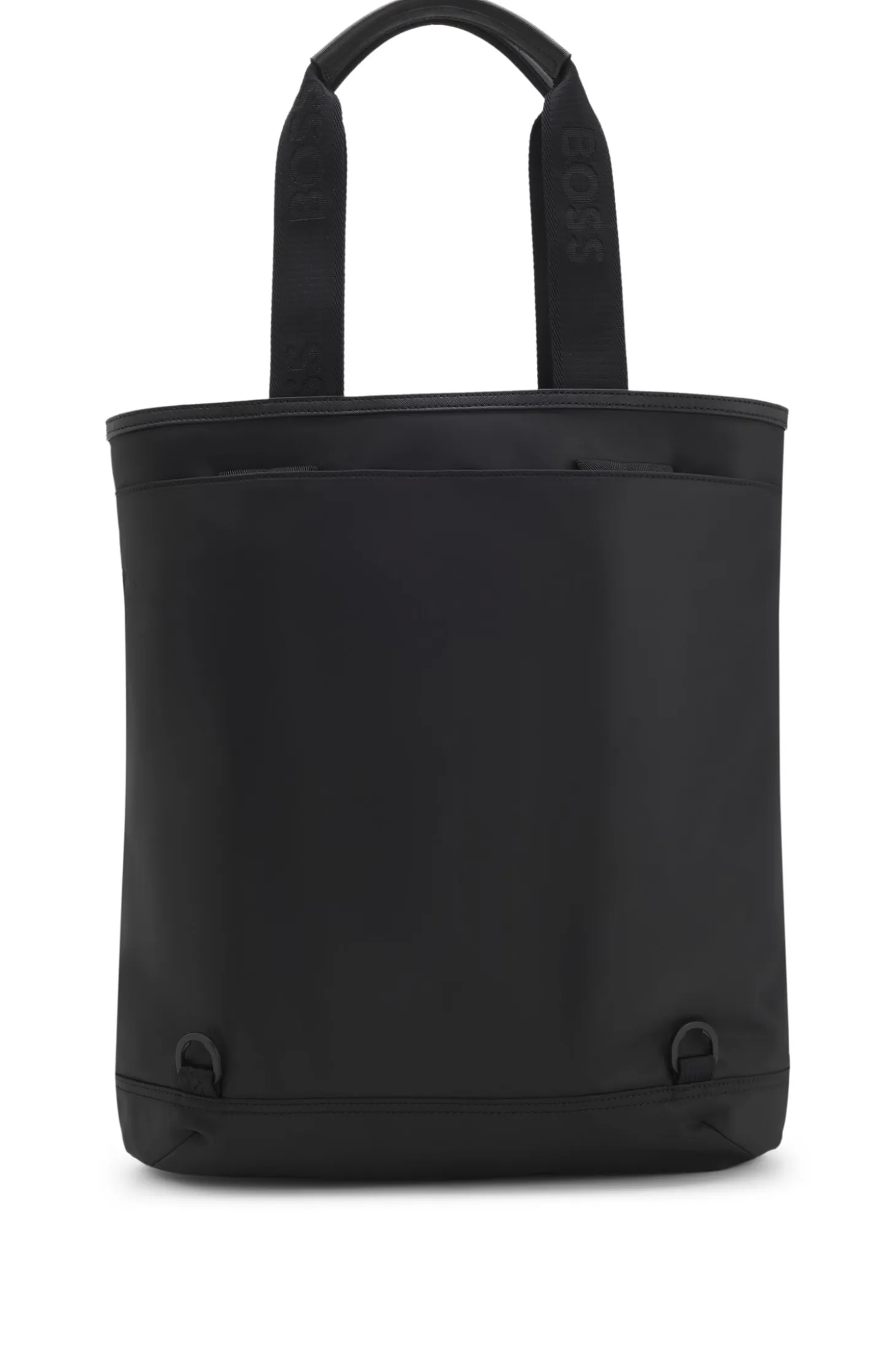 Tote backpack with Double B monogram trim