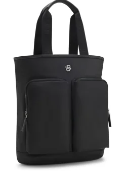 Tote backpack with Double B monogram trim