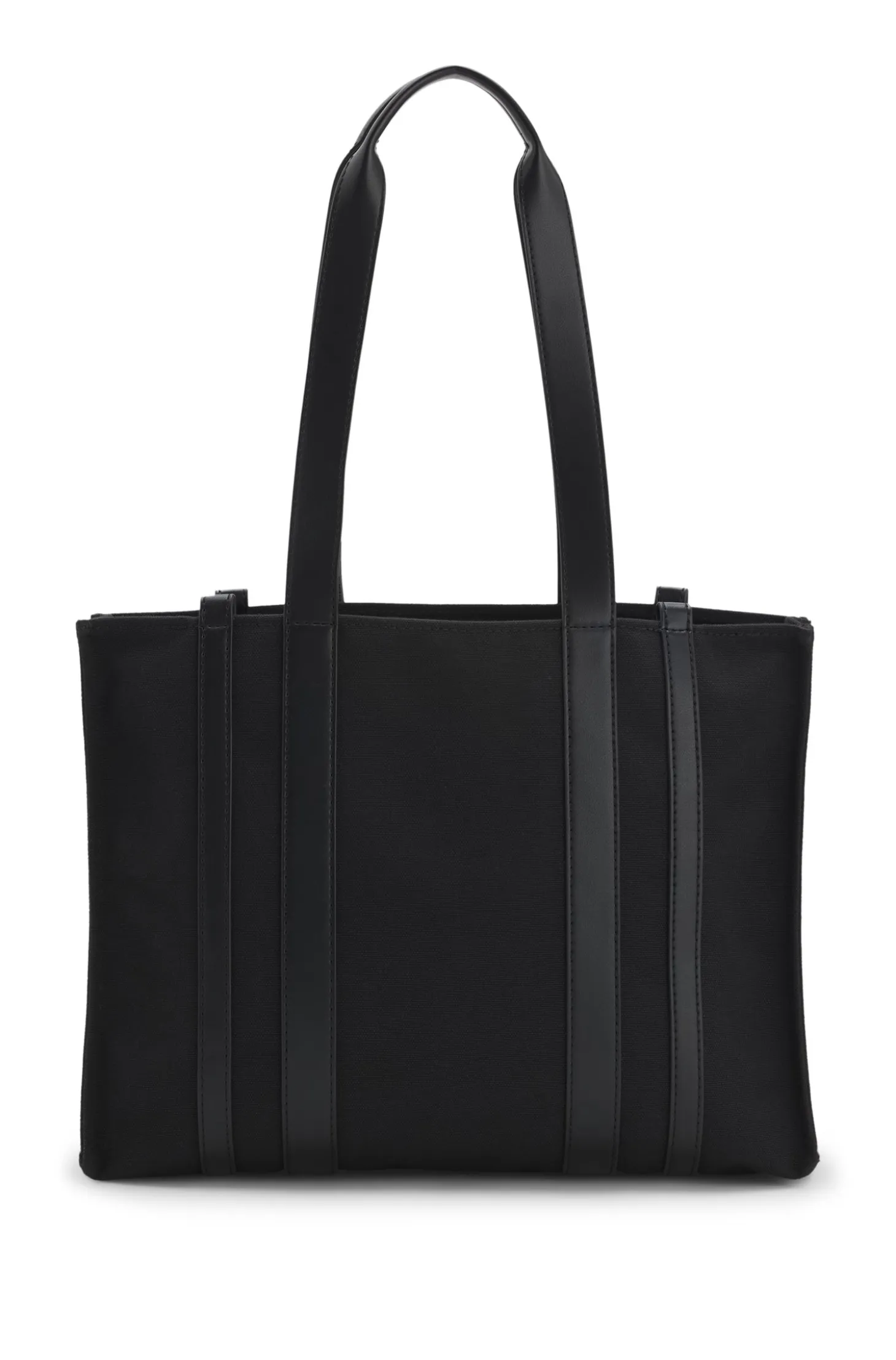 Tote bag with gold hardware and printed logo