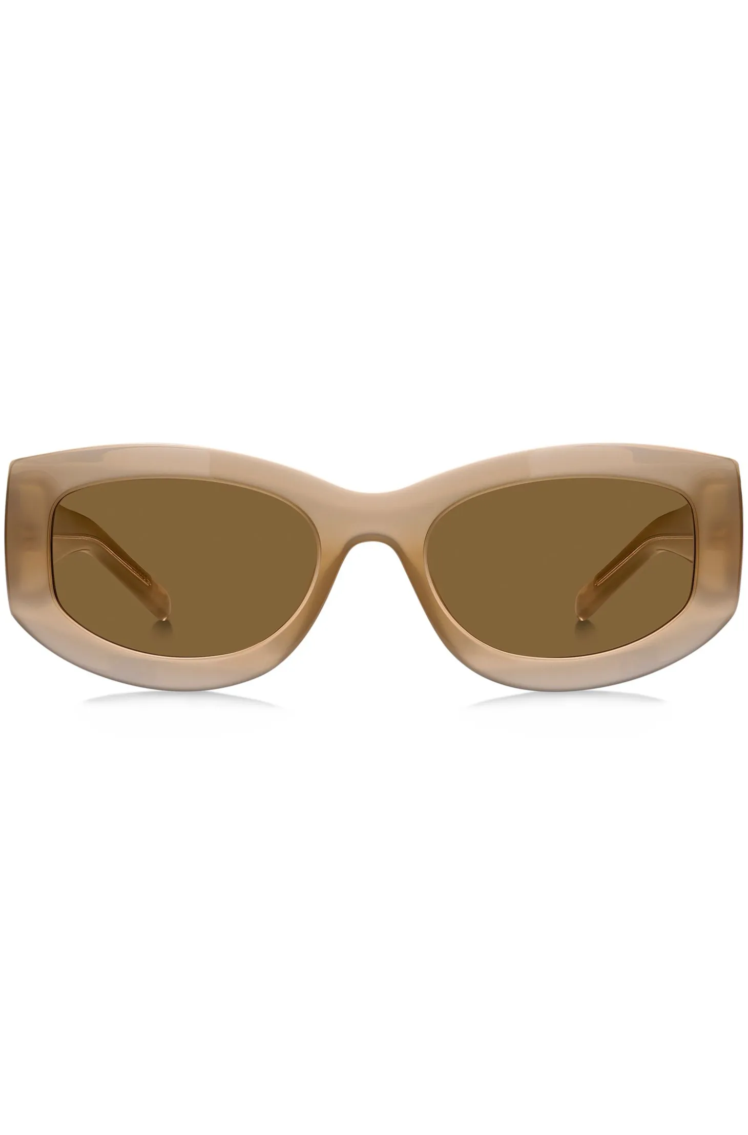Translucent-acetate sunglasses with logo details