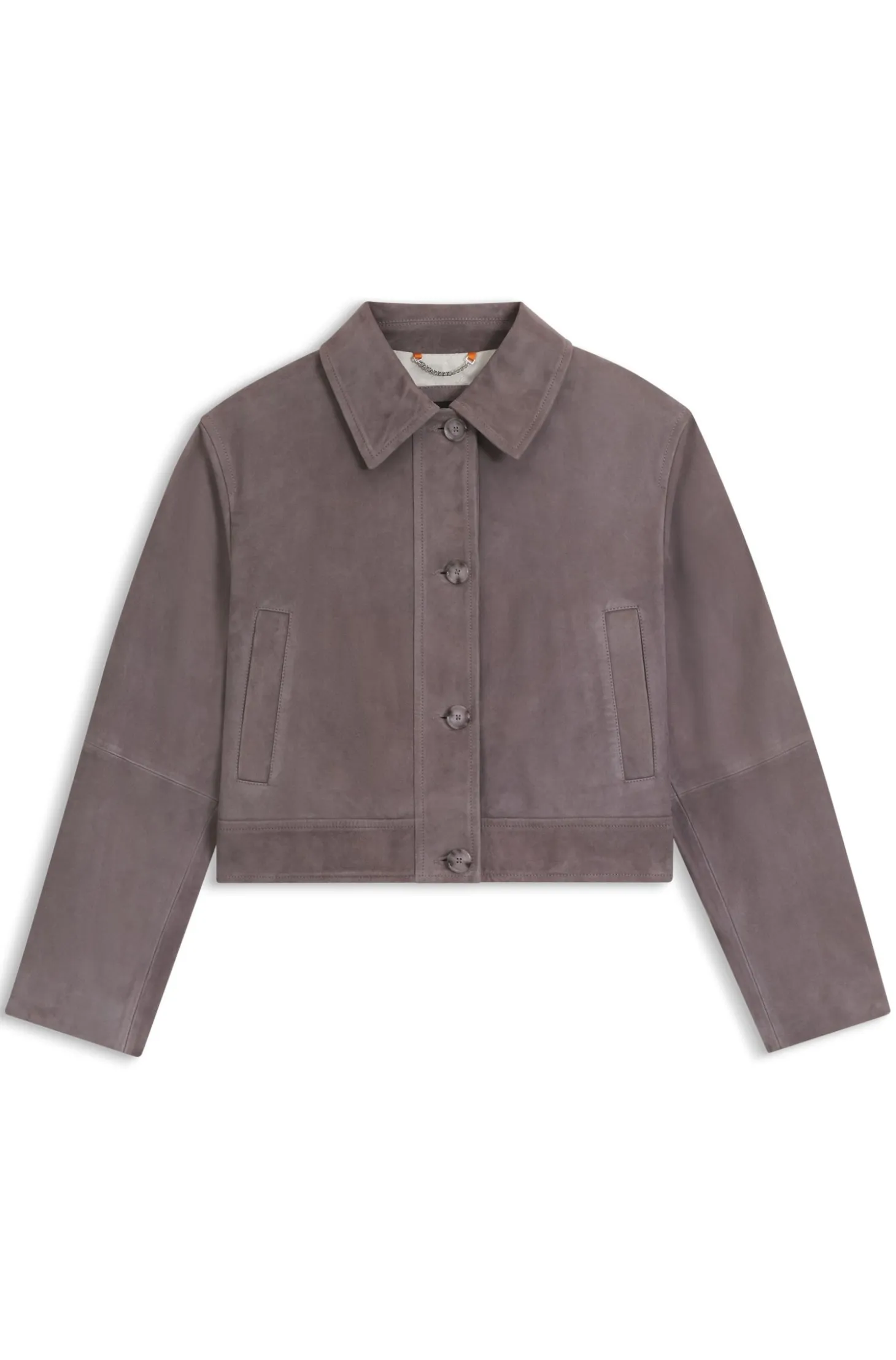 Trucker-style jacket in suede