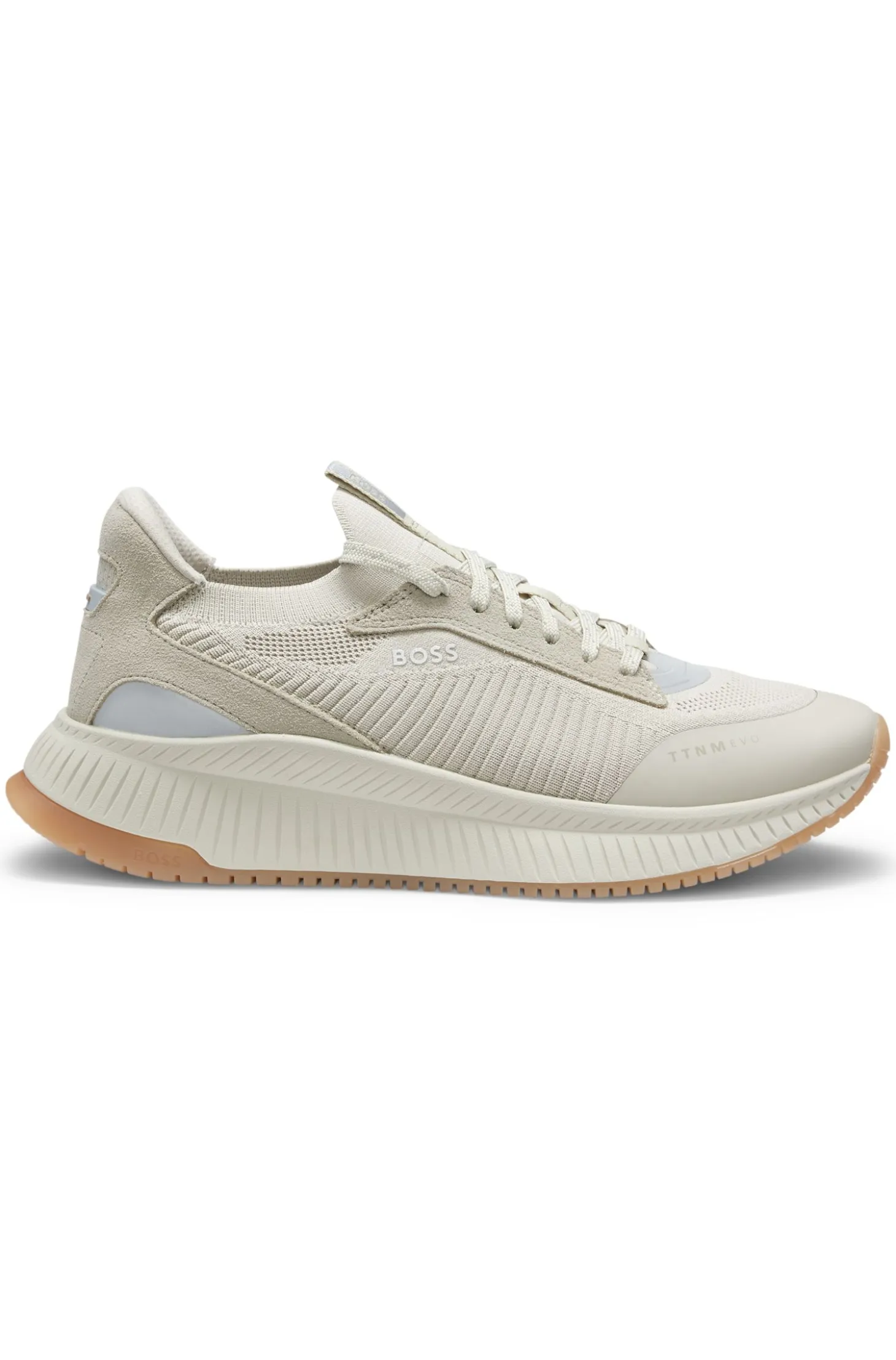 TTNM EVO trainers with knitted uppers and suede trims