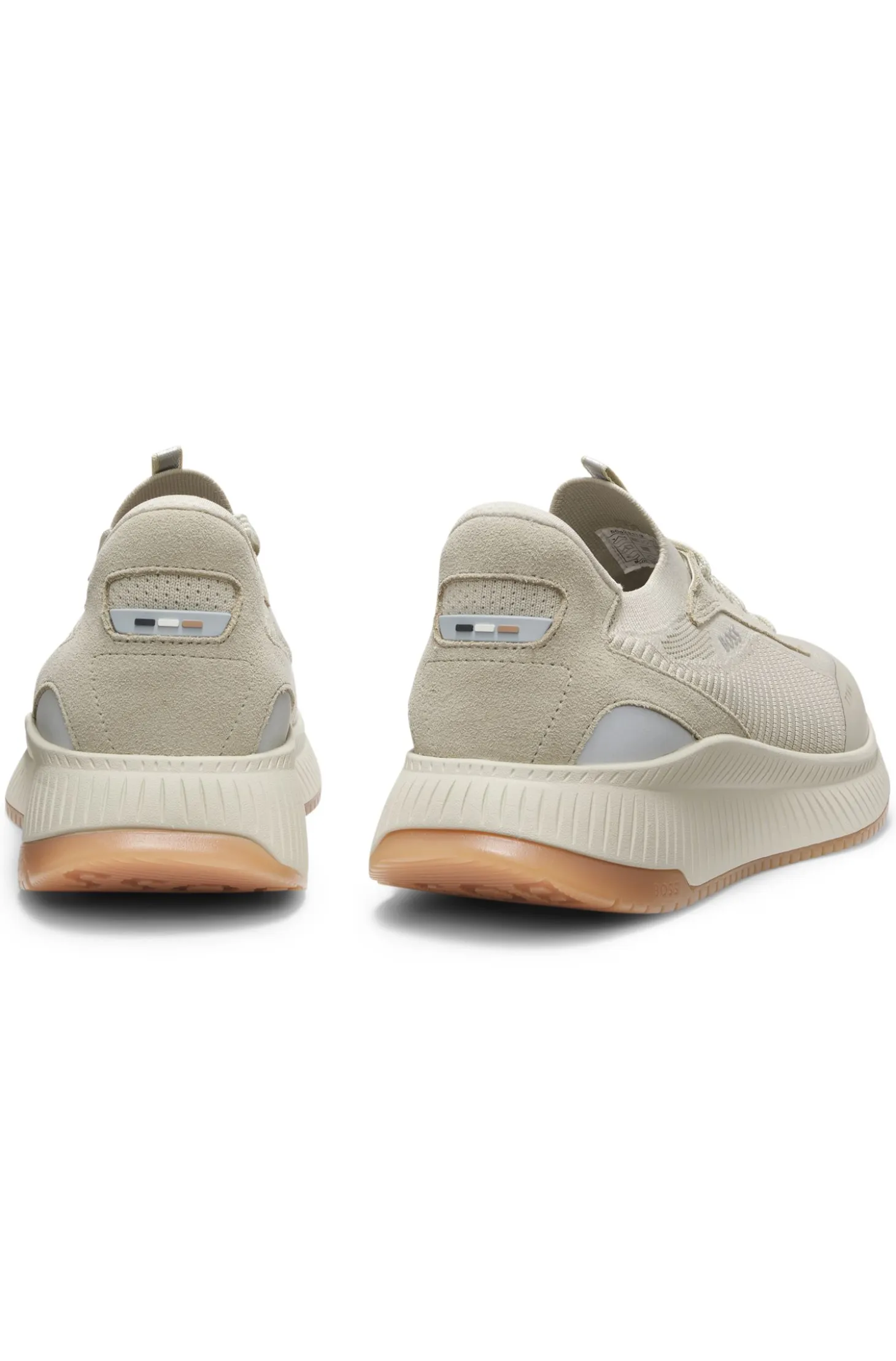 TTNM EVO trainers with knitted uppers and suede trims