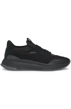 TTNM EVO trainers with knitted uppers and suede trims
