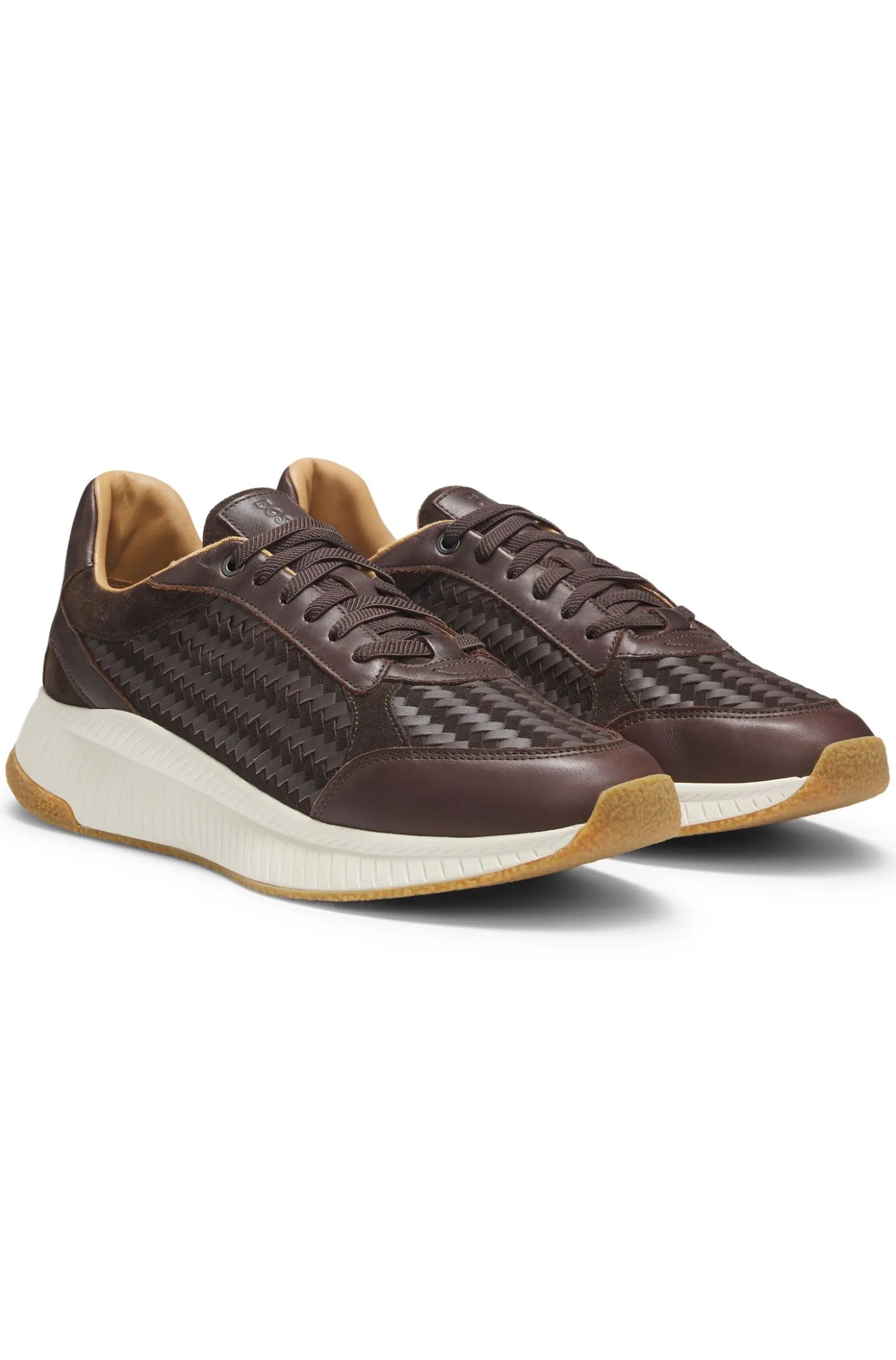 TTNM EVO trainers with woven uppers and suede trims