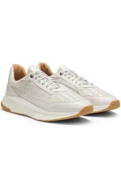 TTNM EVO trainers with woven uppers and suede trims