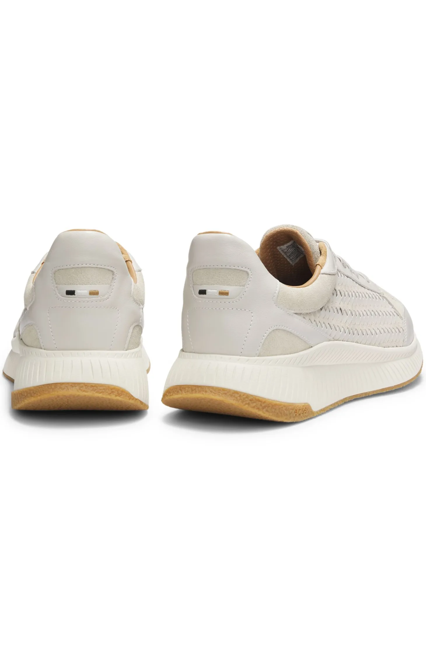 TTNM EVO trainers with woven uppers and suede trims