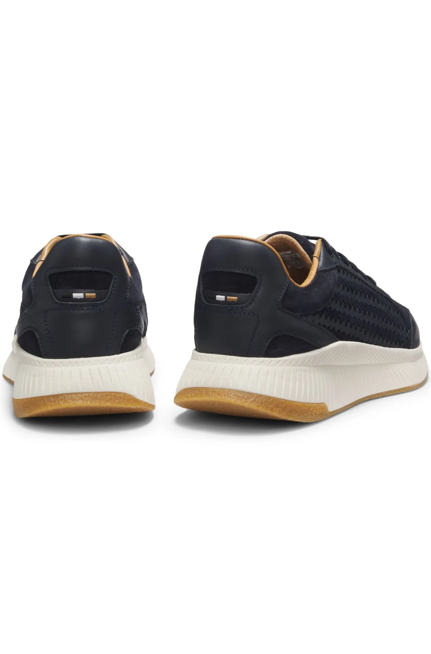 TTNM EVO trainers with woven uppers and suede trims