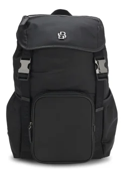 Twill backpack with Double B monogram