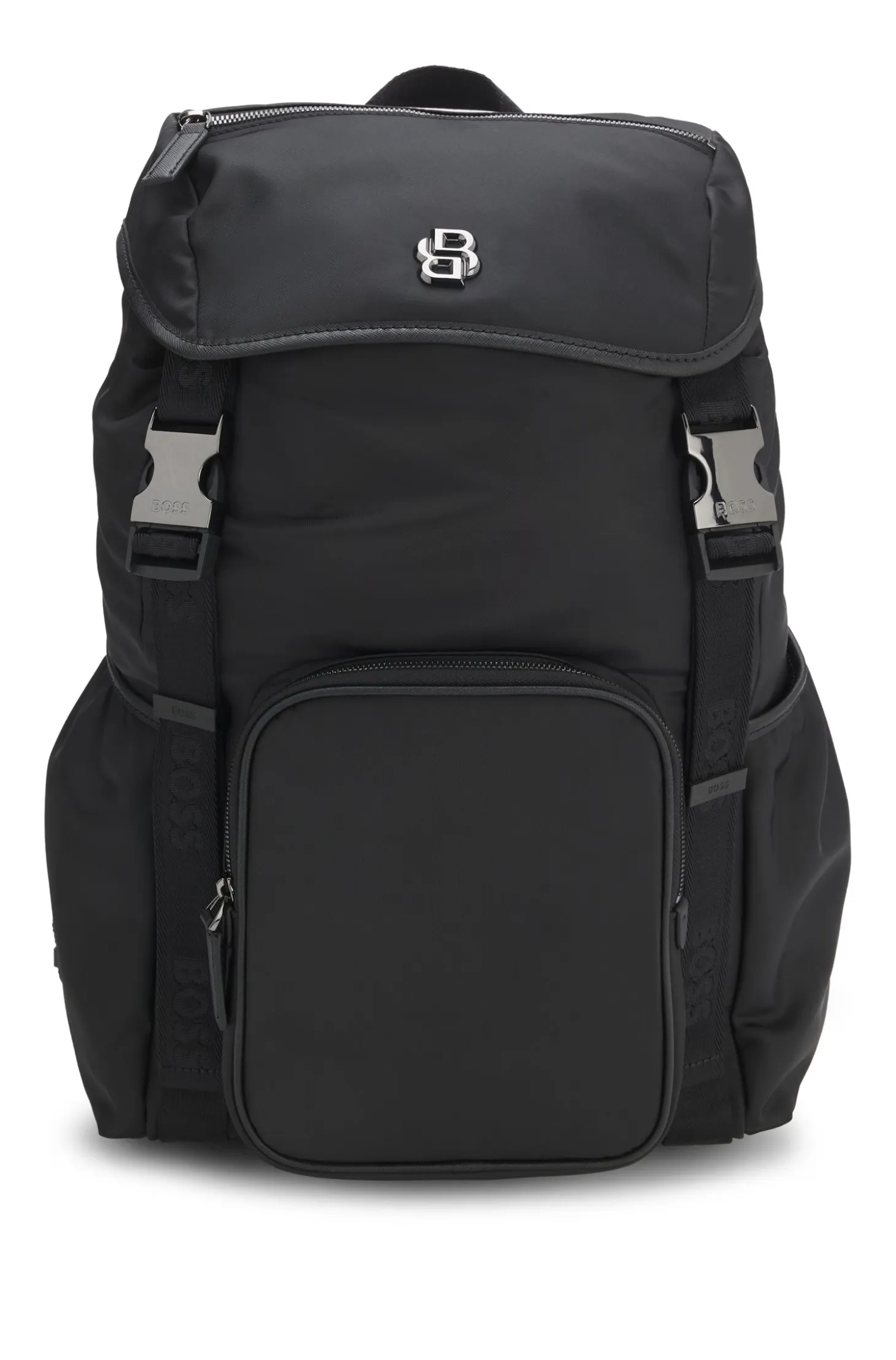 Twill backpack with Double B monogram