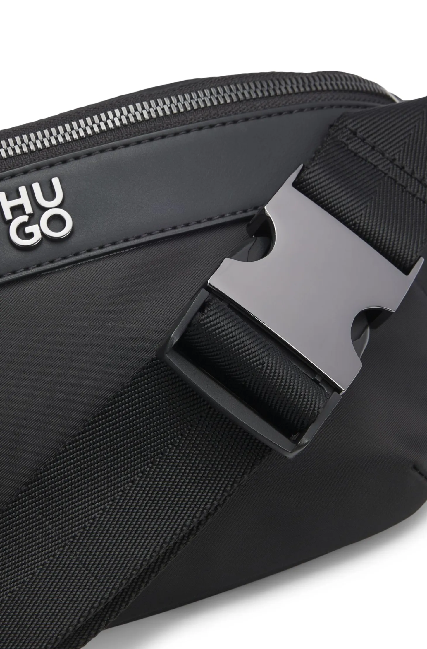 Twill belt bag with stacked-logo hardware