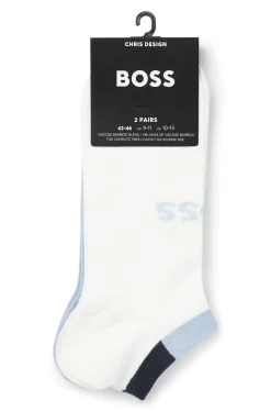 Two-pack ankle socks in soft bamboo blend