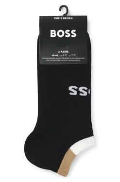 Two-pack ankle socks in soft bamboo blend