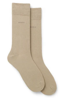 Two-pack business socks in soft compact cotton