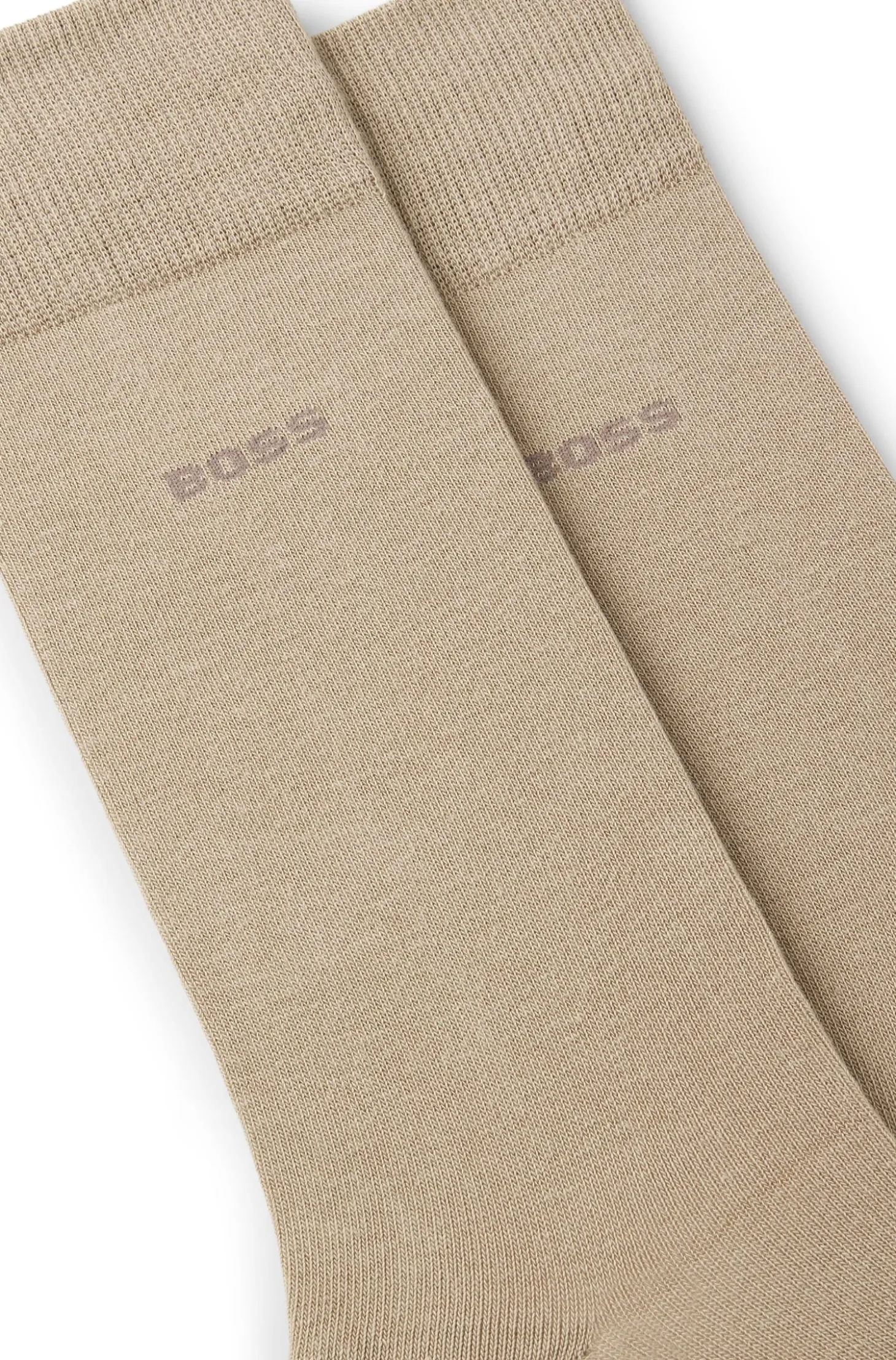 Two-pack business socks in soft compact cotton