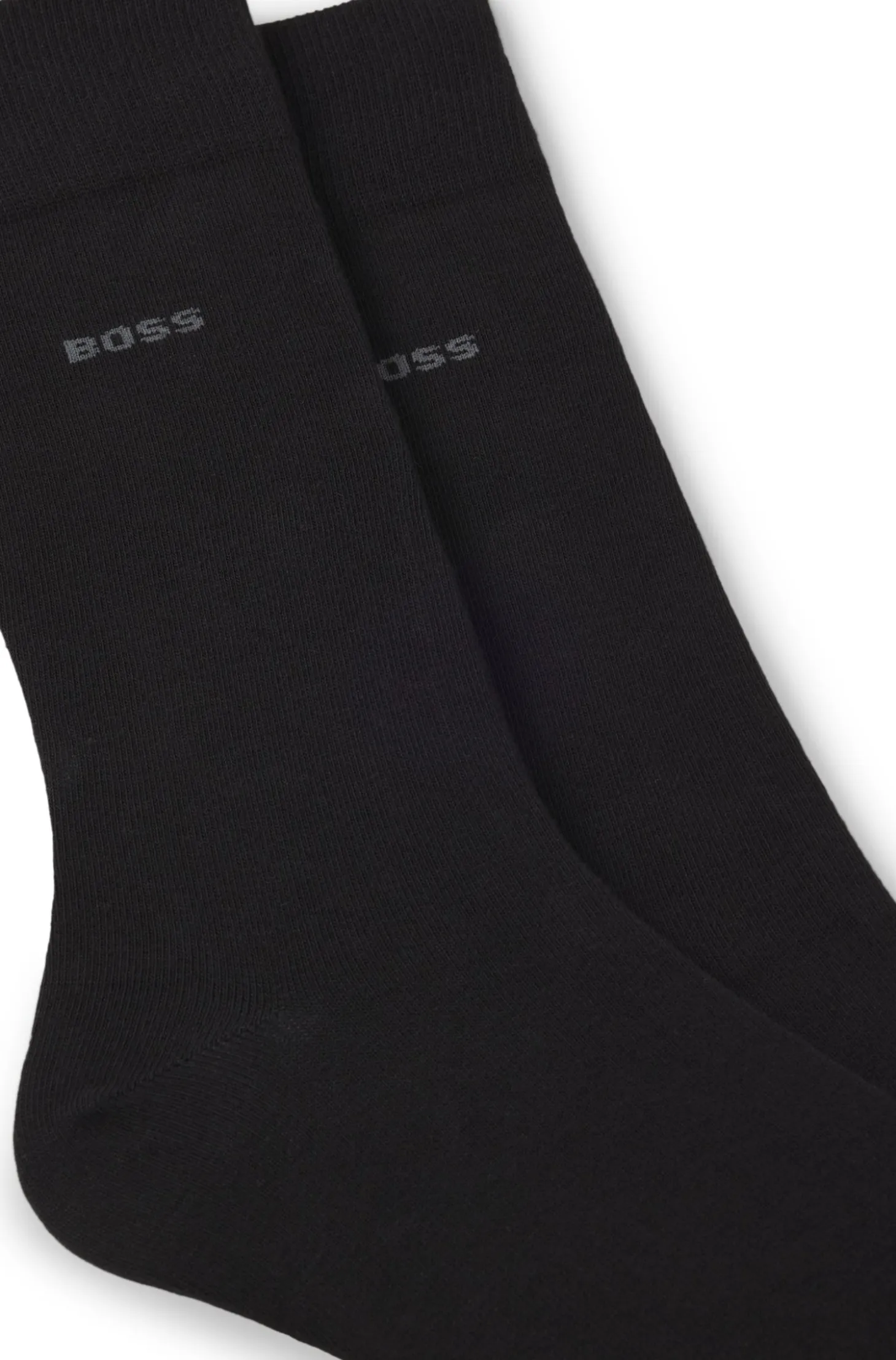 Two-pack business socks in soft compact cotton