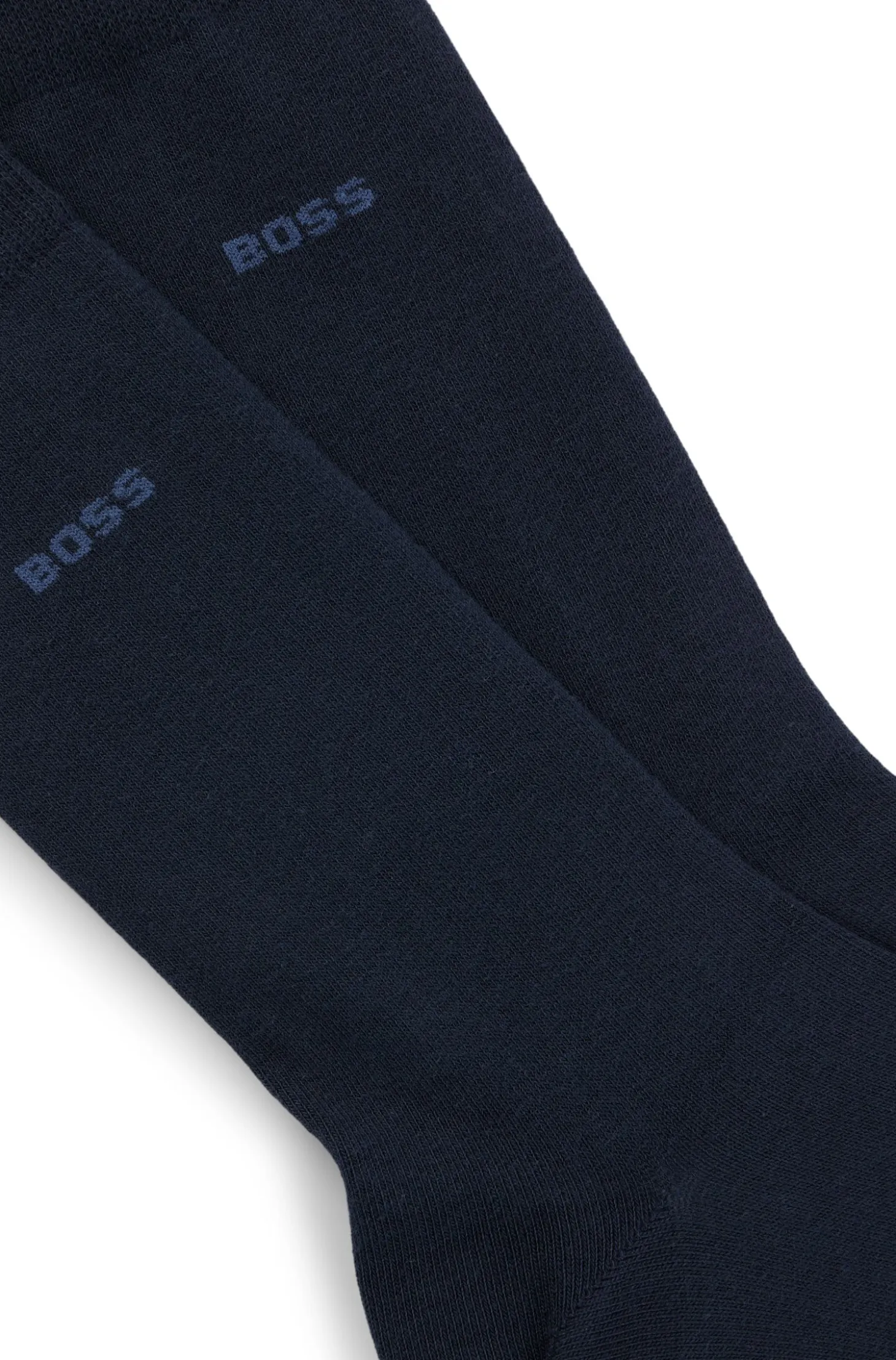 Two-pack business socks in soft compact cotton