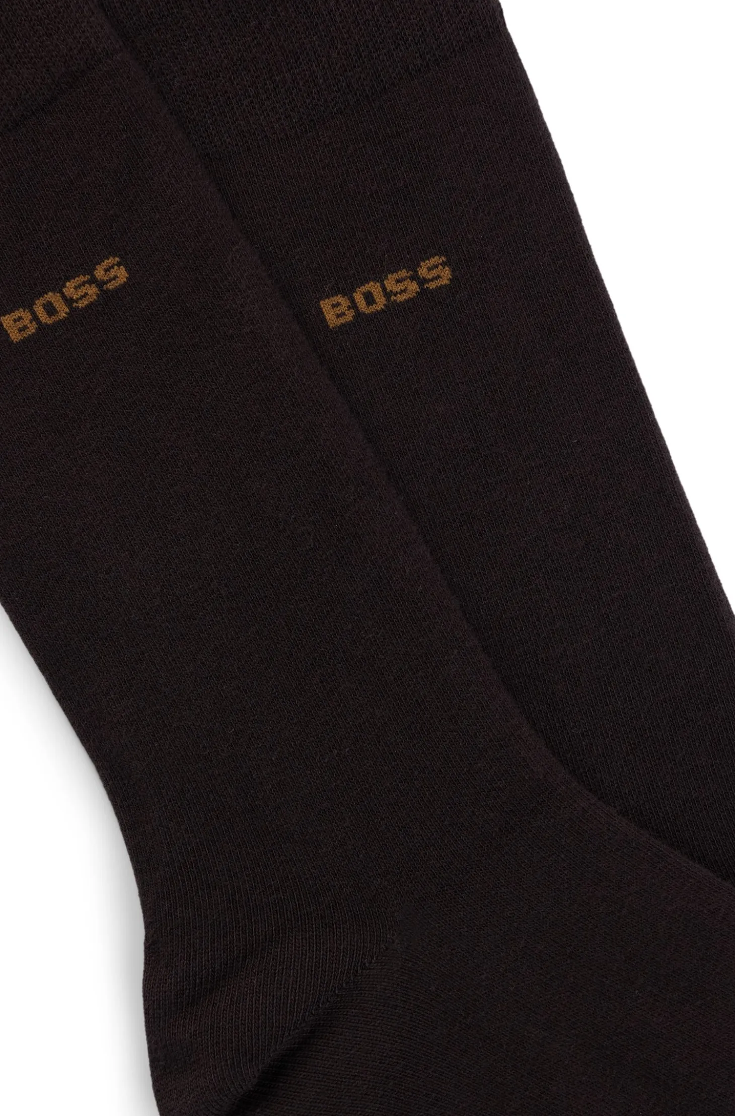 Two-pack business socks in soft compact cotton