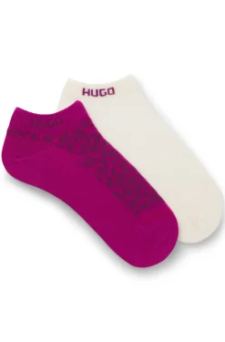 Two-pack of ankle-length cotton-blend socks