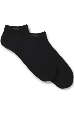 Two-pack of ankle-length socks in stretch fabric