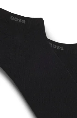 Two-pack of ankle-length socks in stretch fabric