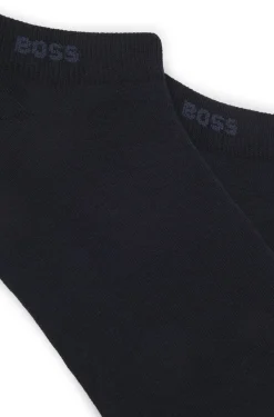Two-pack of ankle-length socks in stretch fabric