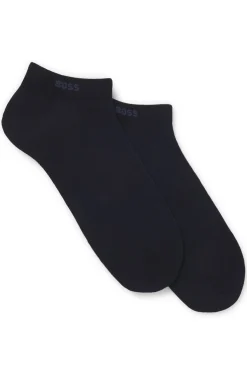 Two-pack of ankle-length socks in stretch fabric