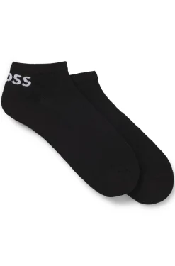 Two-pack of ankle-length socks in stretch fabric