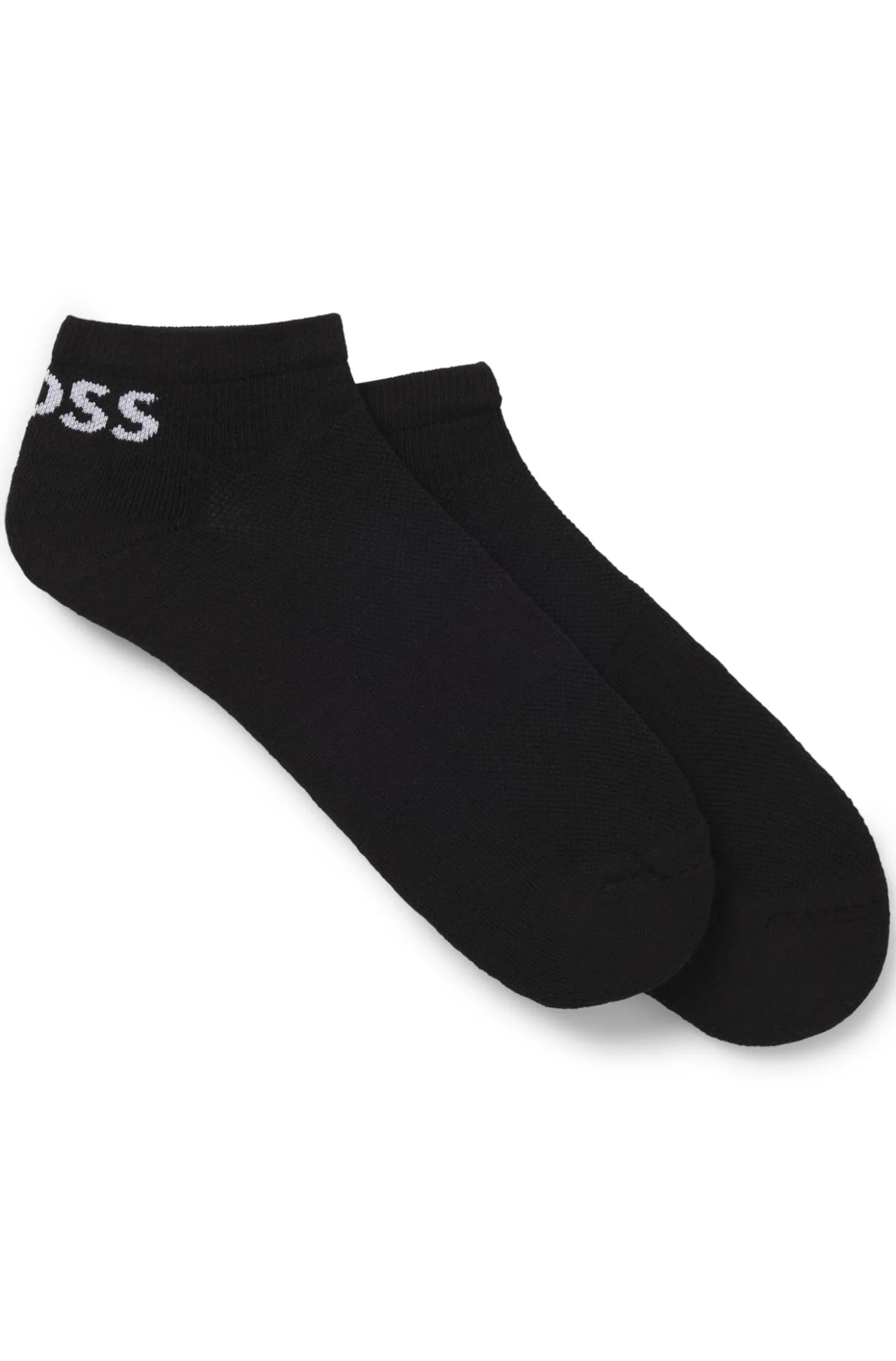 Two-pack of ankle-length socks in stretch fabric