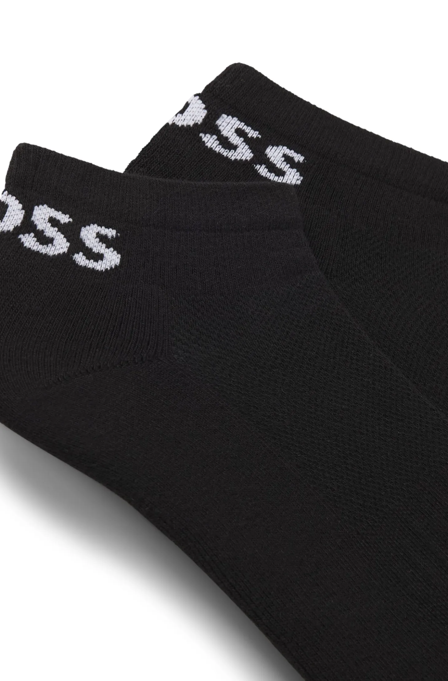 Two-pack of ankle-length socks in stretch fabric