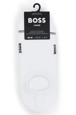 Two-pack of ankle-length socks with branding