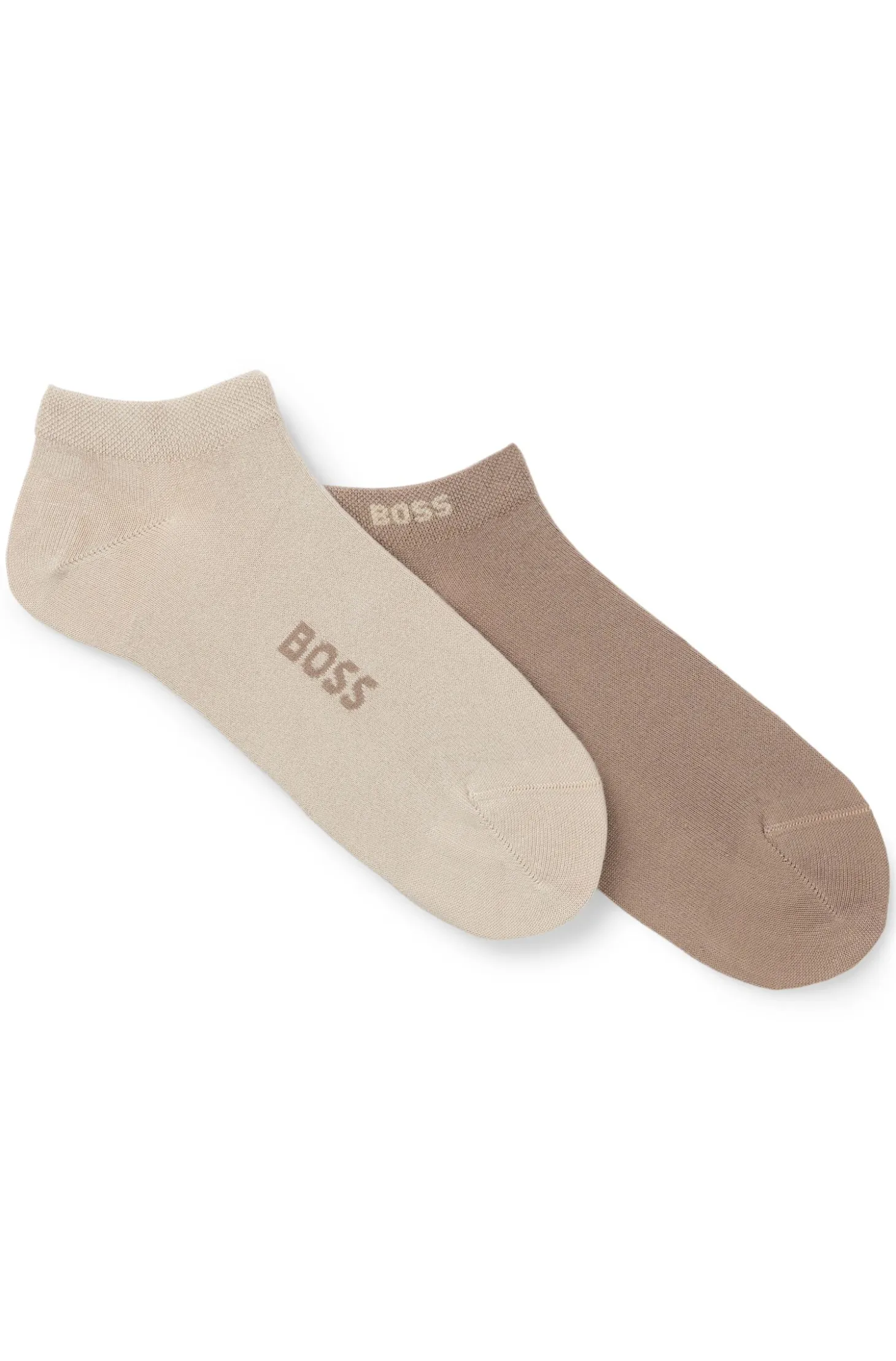 Two-pack of ankle socks in a bamboo blend