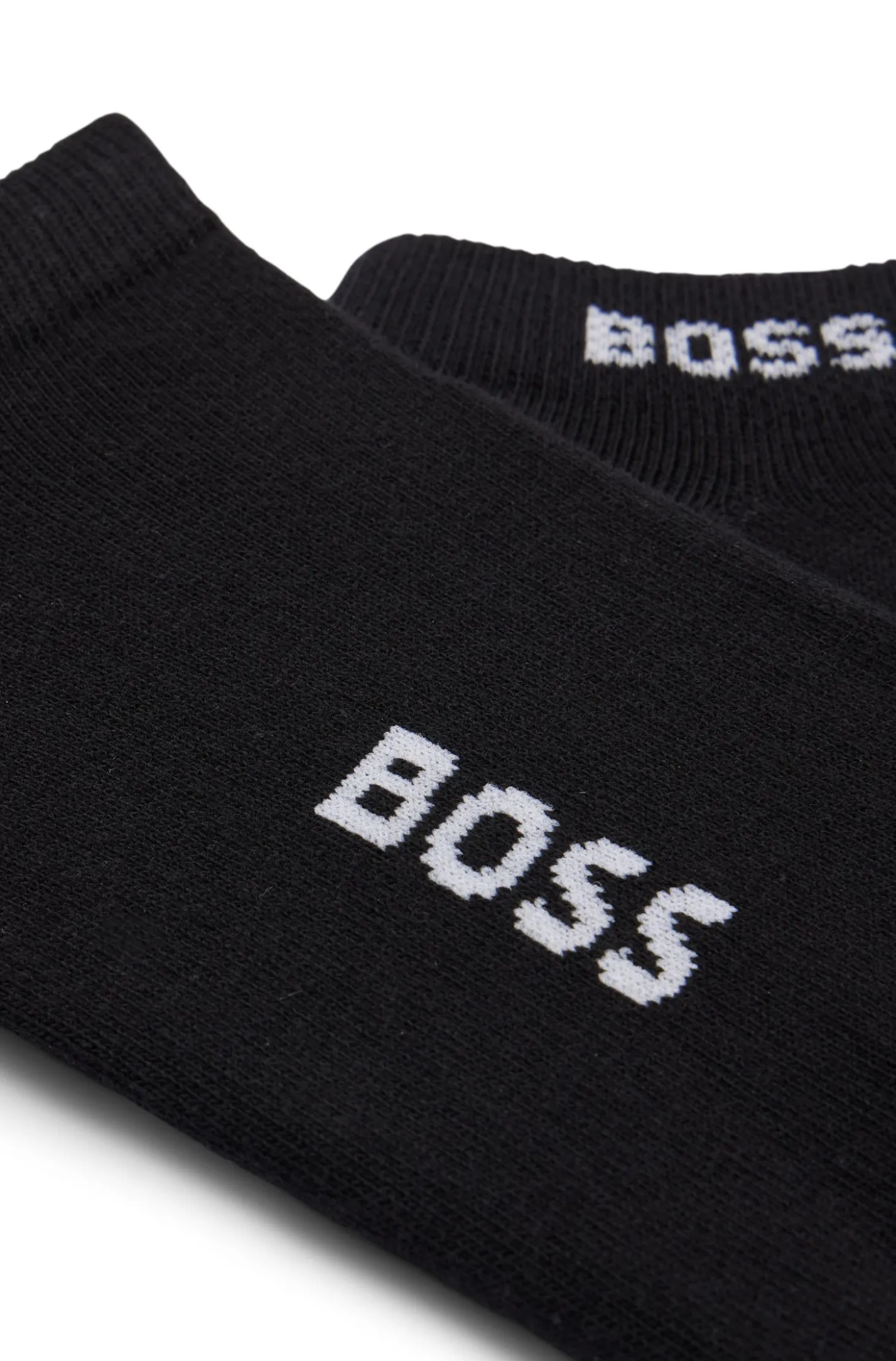 Two-pack of cotton-blend logo ankle socks
