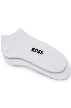 Two-pack of cotton-blend logo ankle socks